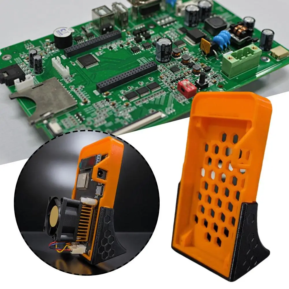 Caso e suporte para placa de desenvolvimento, Orange Board Acessório, o Bitaxe V2, tecnologia de impressão 3D, B4D7, 1pc