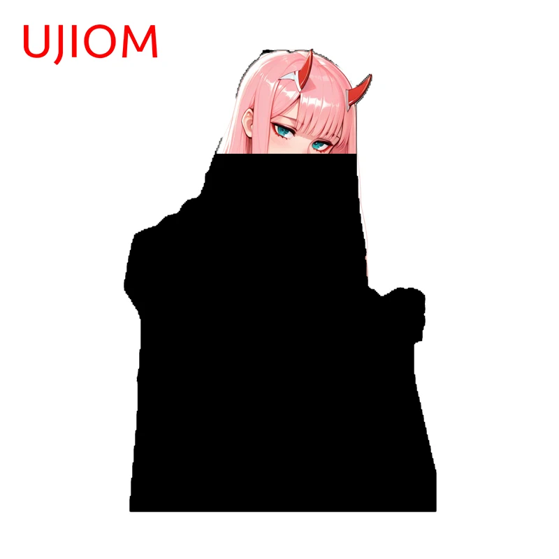 UJIOM Zero Two Big Breasts Wall Sticker Enchanting Fashion Attractive Scratch Proof Vinly Decal Suitable For Refrigerator Decor