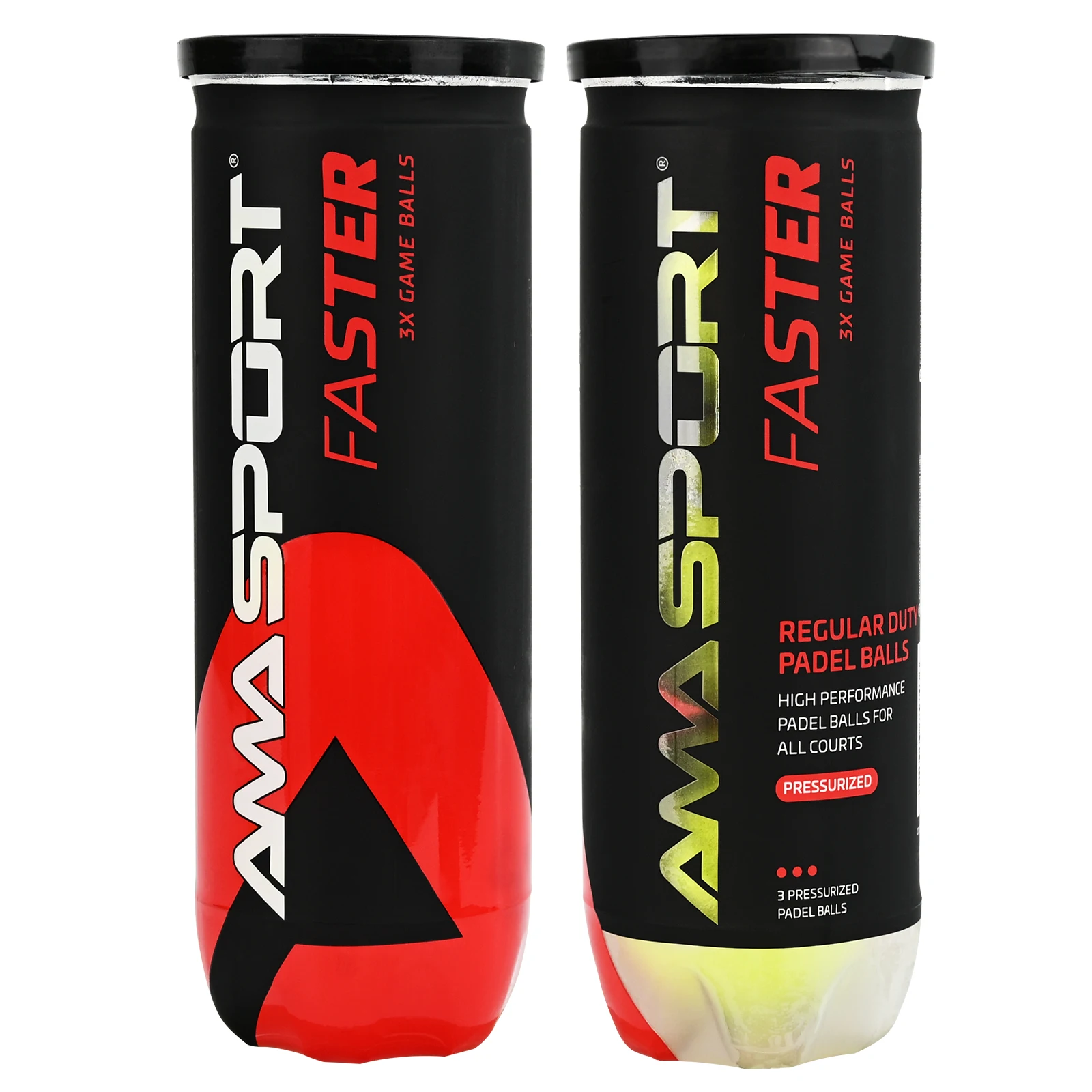 

AMASPORT Paddle Tennis Balls High-Speed Bounce Balls Engineered With 10% Wool Felt & Precision Pressurized Cores ITF Approved