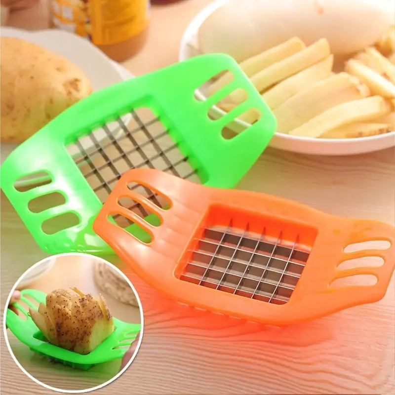Potato Slicer Cutter Chopper Chips Making Tool Potato Cutting Tool French Fries Maker Potato Cutter Vegetable Kitchen Gadgets