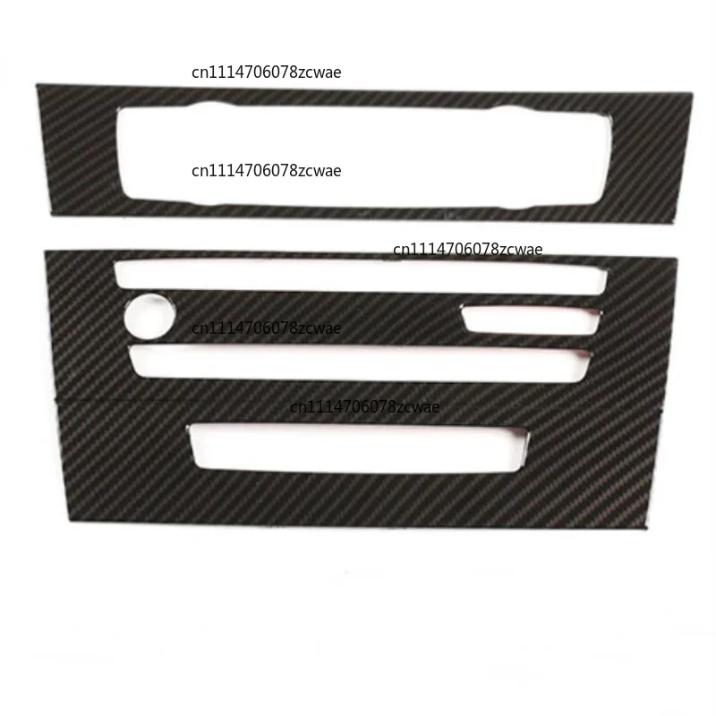 For BMW 3 Series E90 E91 2005-06 ABS Carbon Fiber Car Air Conditioning CD Volumn Knob Panel Covers Trim Stickers Car Accessories