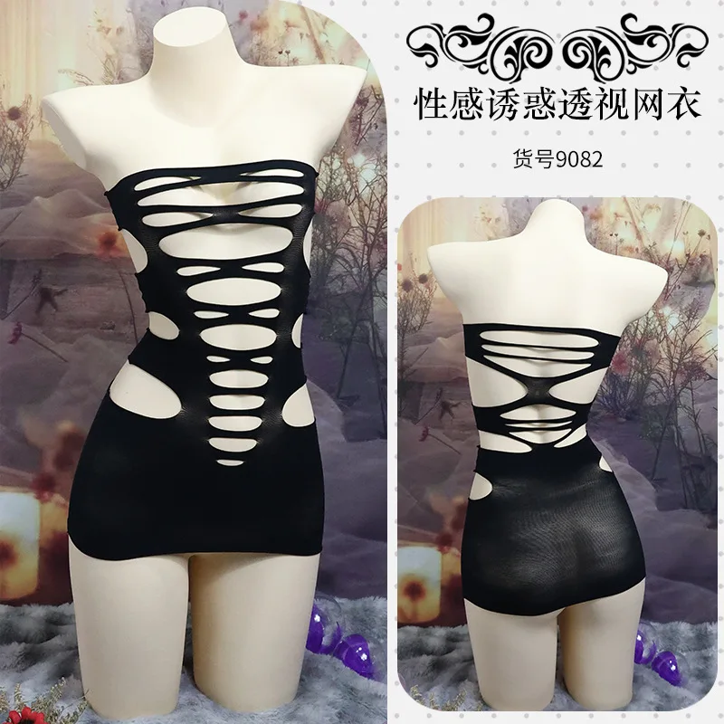 

Нижнее белье нового стиля, сетчатая майка для экспорта в европейском и американском стиле, цельные сетчатые чулки в 3D-стиле, сексуальный комплект большого размера