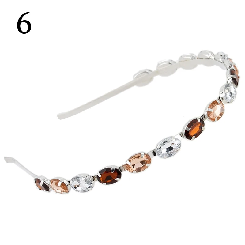 for Rhinestone Headbands For Women\'s Hair Fashion for Rhinestone Hair Hoop Rectangle Square Teardrop Luxury Headwear