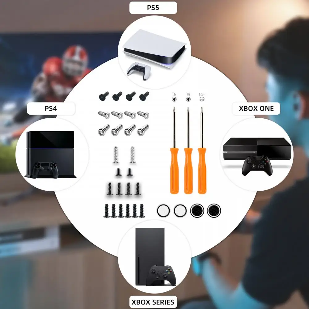 Game Tools Kit PS5 Microsoft Series Elite X S Slim Controller Security Torx T8 Screwdriver Tear Down Repair