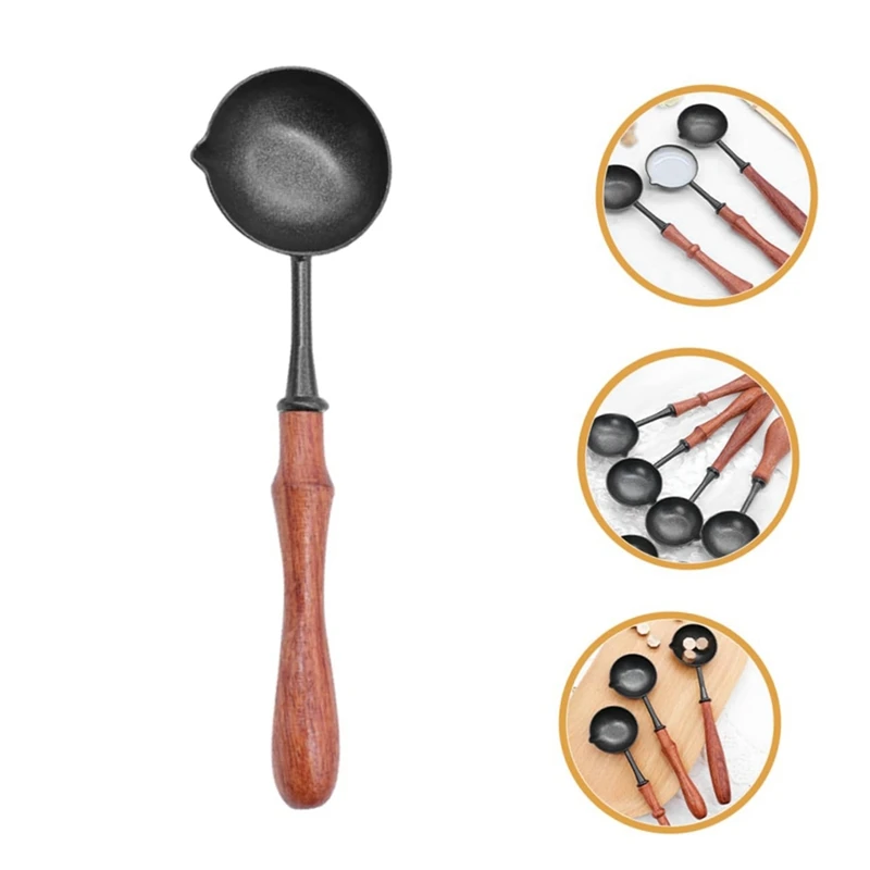 Lacquer Seal Non Stick Spoon Sealing Wax Spoon Stamp Seal Heating Lacquer Wax Tool