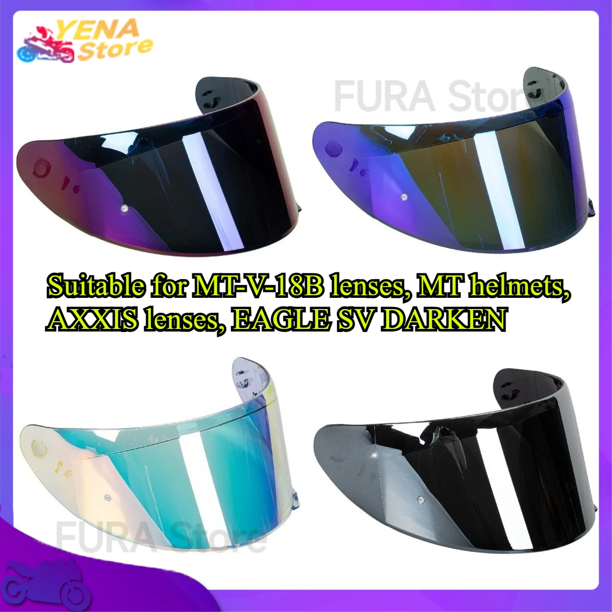

Suitable for MT-V-18B lenses, MT helmets, AXXIS lenses, EAGLE SV DARKEN helmet accessories