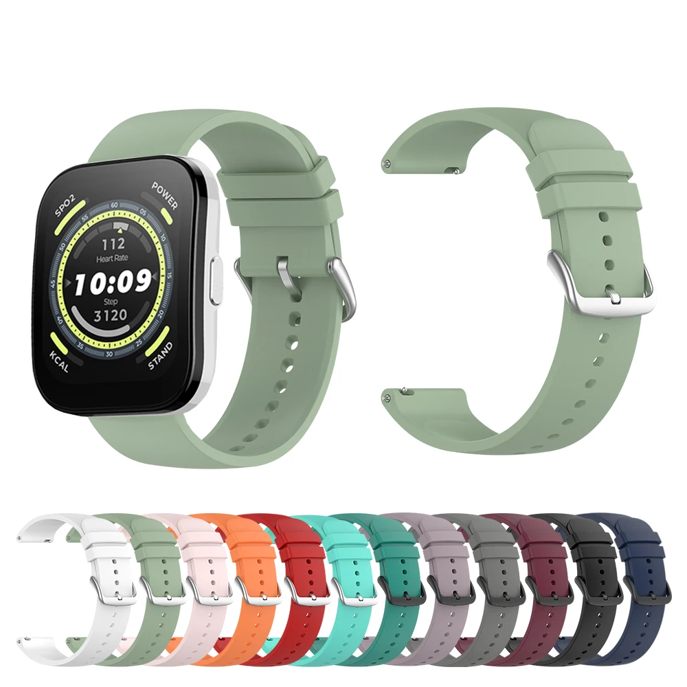 22mm Soft strap for Amazfit BIP 5 Portable Rubber Band for Amazfit GTR 4 3 2 2E Outdoor Running band for Amazfit BIP 5 Watchband