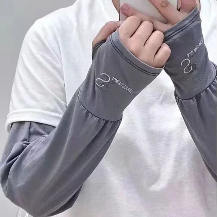 

Новый летний солнцезащитный крем Ice Sleeve с вышивкой, большое издание, устойчивый к ультрафиолетовому излучению, модный чехол на рукав, уличный солнцезащитный чехол на рукав