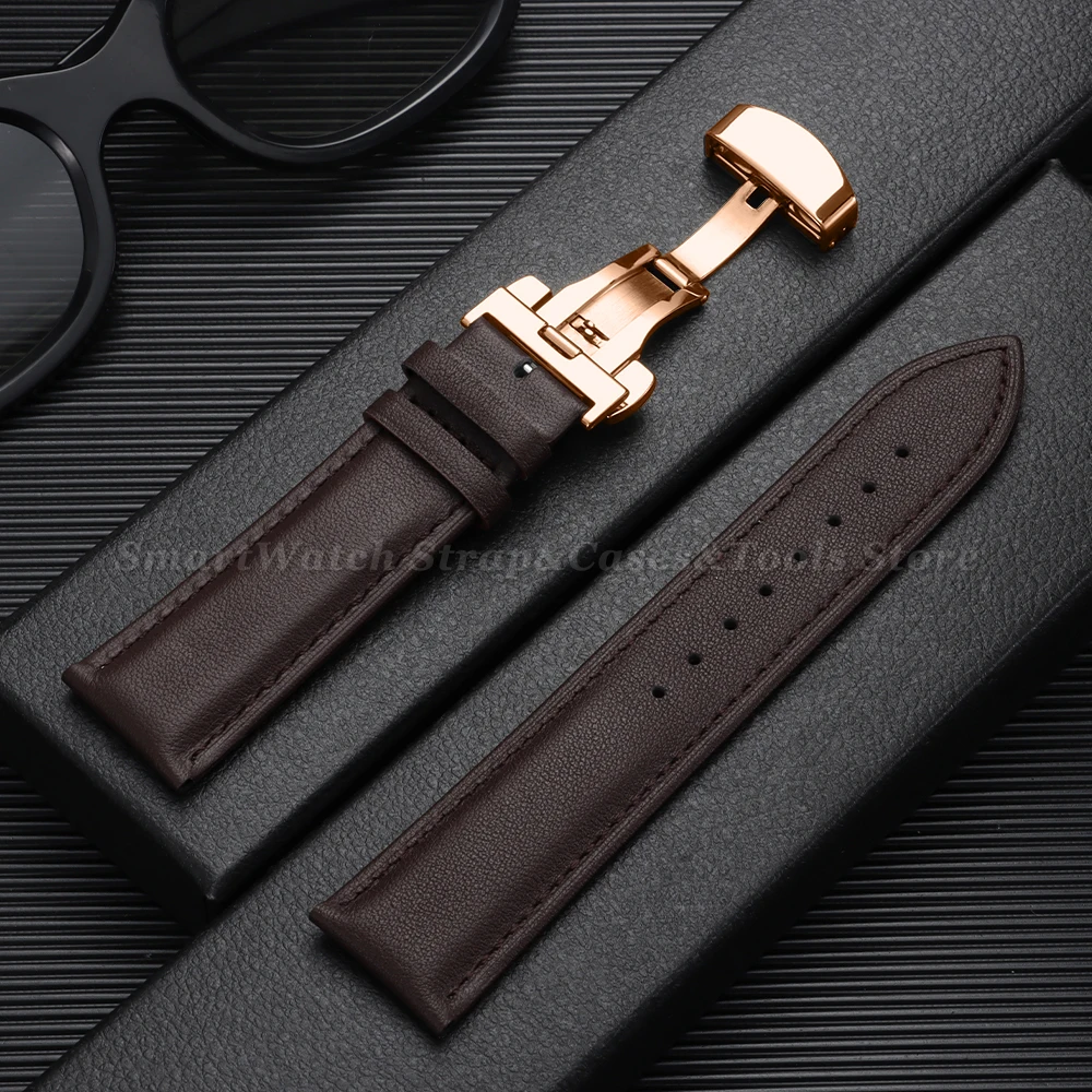 

12/13/14/15/16/1718/19/20/21/22/23/24mm Universal Replacement Wristwatch Band Black Brown Ultra-thin Watch Strap for Men Women
