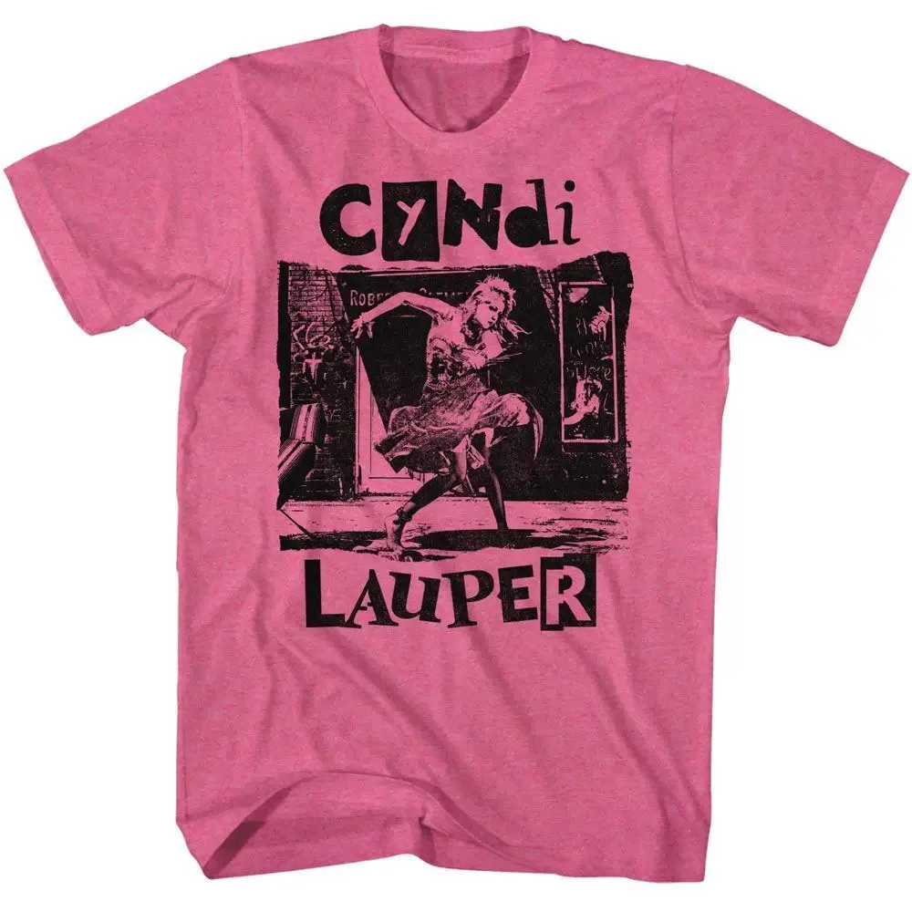 Cyndi Lauper Torn Note Dance Music T Shirt