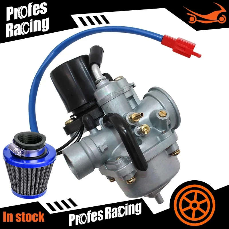 Motorcycle Jog50 Carburetor For Yamaha Jog 50 50cc JOG90 PZ19J 19mm 2 Stroke 1E40QMB  Scooter Carburator With Air Filter