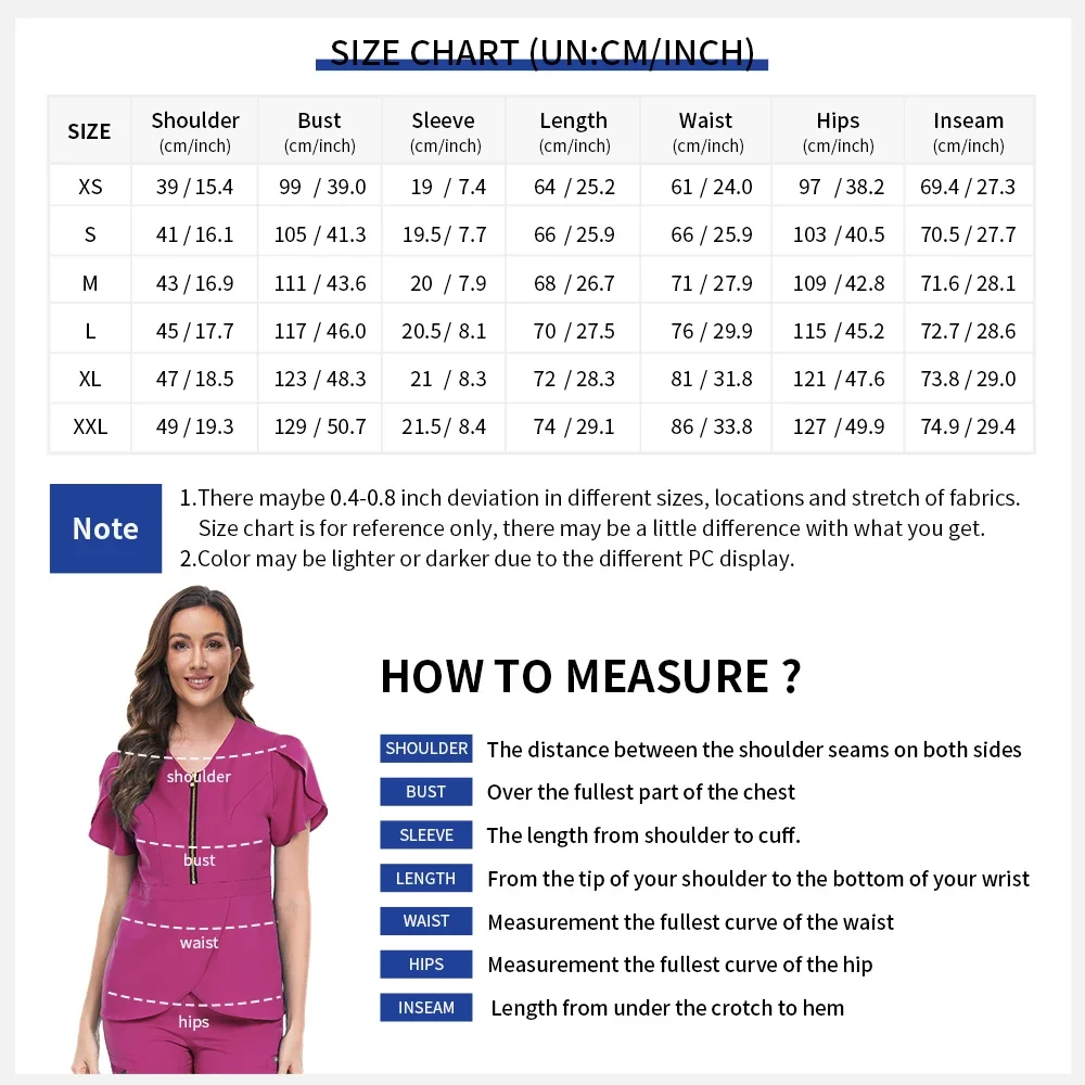 Uniforme infermieristica per medico ospedaliero da donna all'ingrosso casual a maniche corte con scollo a V tute da jogging infermiera farmacia uniformi mediche da lavoro