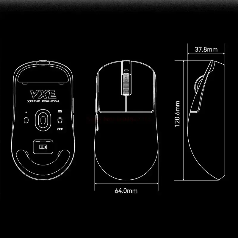 Vxe Dragonfly R1 Pro Vgn Bluetooth Mouse custom Gaming Mouse Rechargeable  Paw3395 Lightweight Ergonomic Wireless Mouse Esport