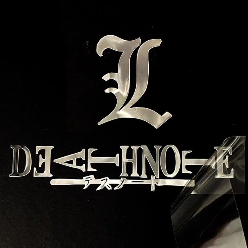 

Металлическая наклейка с логотипом DeathNote для ноутбука, наклейка на телефон, настраиваемая кожа для ноутбука, символ Death Note, мобильный телефон Ba Sti...