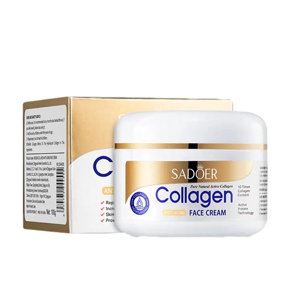 Collagen Wrinkle Removal Cream Fade Fine Lines Firming Lifting Anti-aging Improve Puffiness Moisturizing Tighten Beauty Care