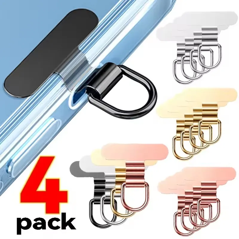 Mini Mobile Phone Lanyard Patch Gasket For iPhone 16 15 14 Pro Max 13 Mini Phone Hanging Card Stainless Steel Connective Piece