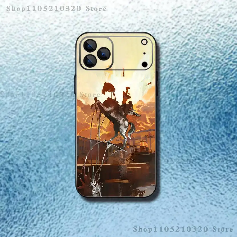 Custodia per telefono Game Disco E-Elysium per iPhone 17,16,15,14,13,12,11, Pro Max, XS, X, XR, SE, Mini, 8,7, Cover morbida in silicone nero