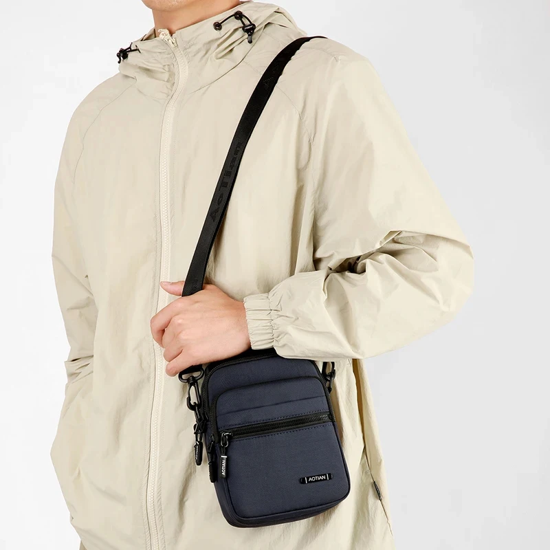 Crossbody Bags Sac Fashion Casual Men Handbag Shoulder Bag High Quality Nylon Messenger Bag For Men Top Handle Design Men's Bag
