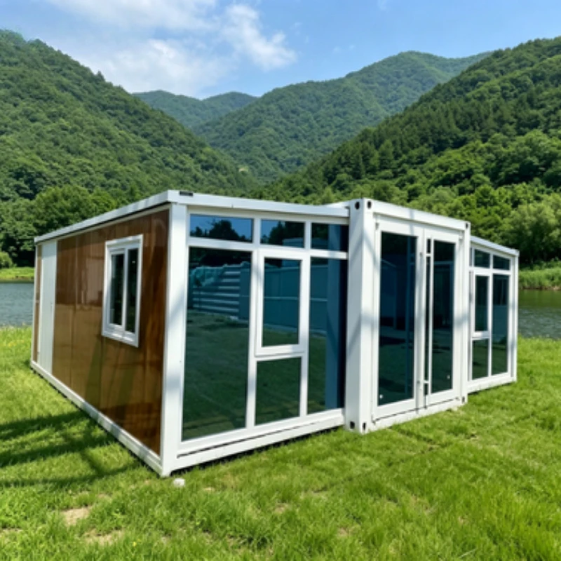 Folding Prefabricated House Metal Structure One Bedroom Modular Ready Made Mobile Tiny Homes Prefab House Container