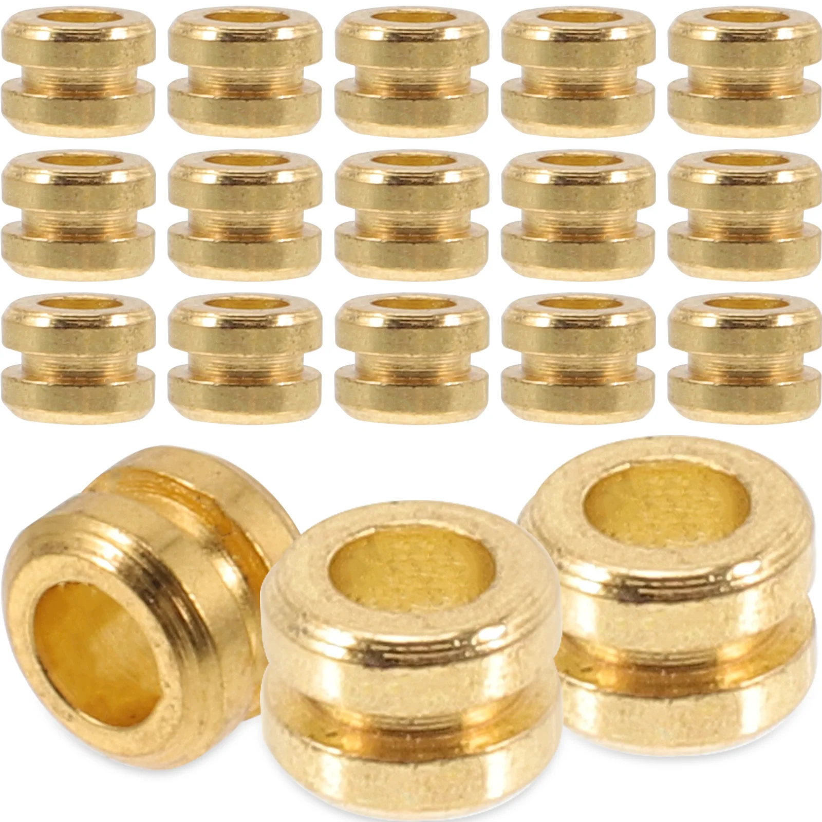 

20 Pcs Guitar String Beads Metal Accessories for Acoustic Folk Guitar Replacement Tail Beads Practical Refitting Sound