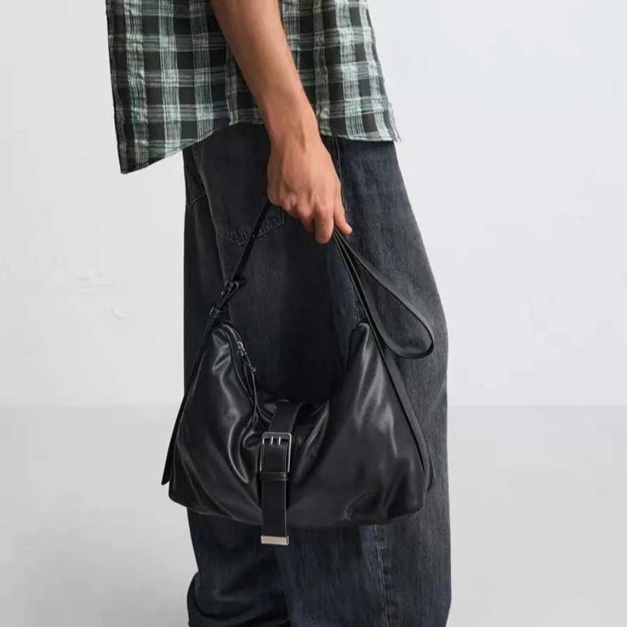 

【New style】- handbags men's fashion brand soft leather bags men's and women's large-capacity leather tote bags all-matching sho