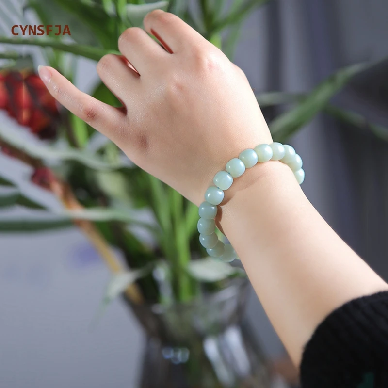 CYNSFJA New Real Rare Certified Natural Hetian Nephrite Lucky Amulets Jade Bracelets Bangle High Quality Elegant Birthday Gifts