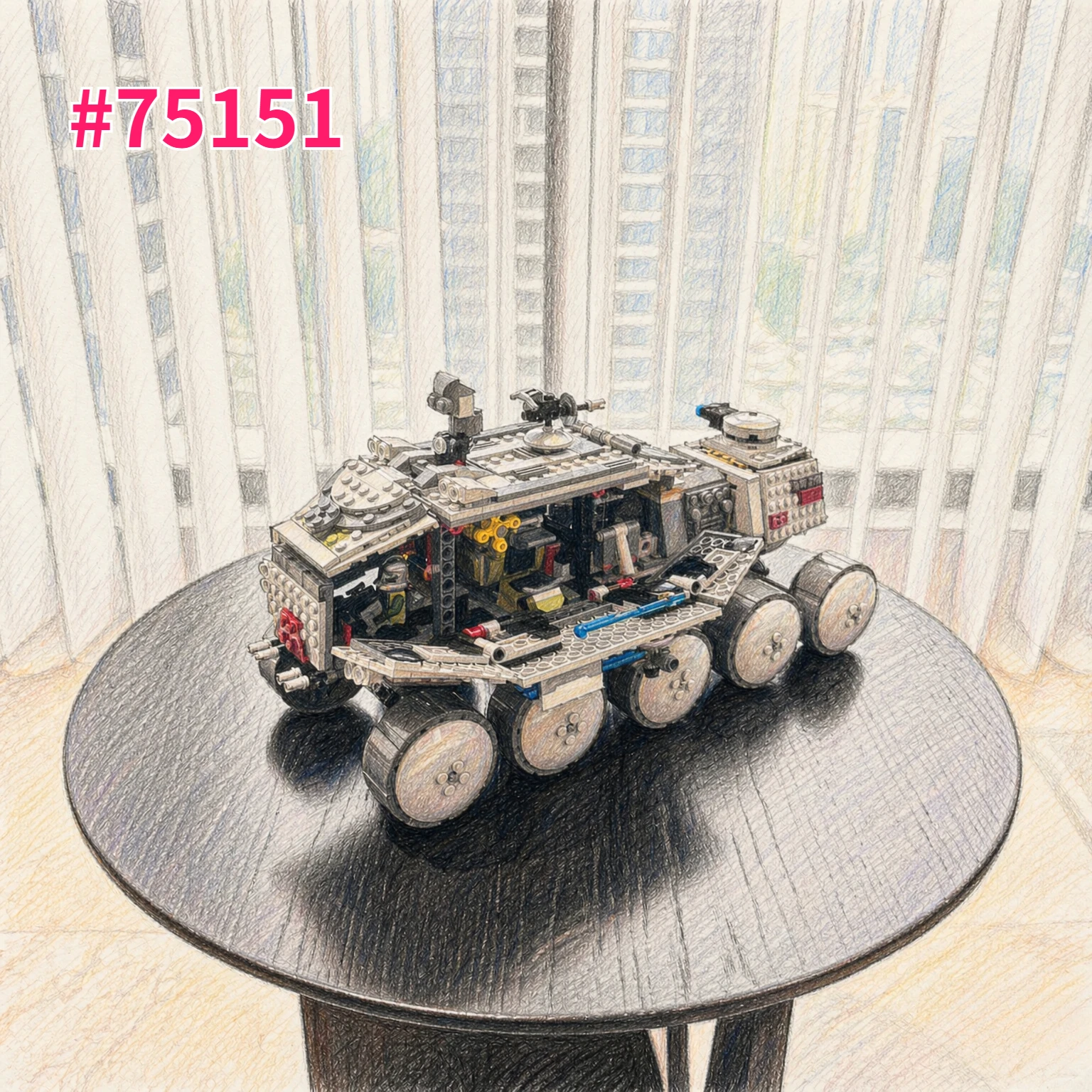 Lego Set Technic - Набор строительных блоков «Танк с десятью