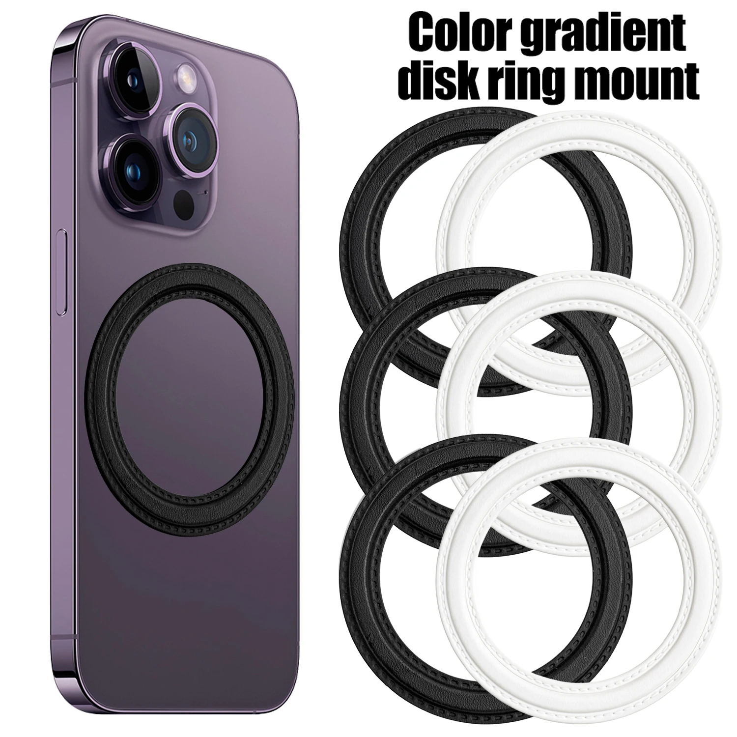 

For MagSafe Magnetic Ring Holder Adhesive Strong Magnet Cellphone Wall Mount Mobile Phone Tablet Stand for iPhone Samsung Mi