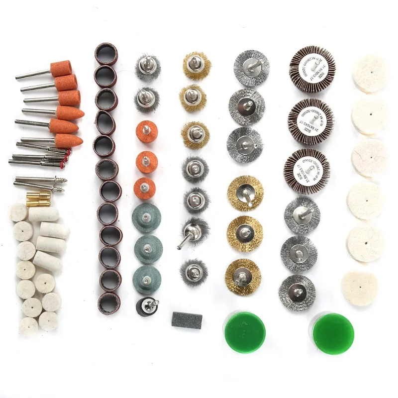 

145 шт. набор аксессуаров для вращающихся инструментов для мини-дрели, электрической шлифовальной машины, шлифовки, полировки, резки