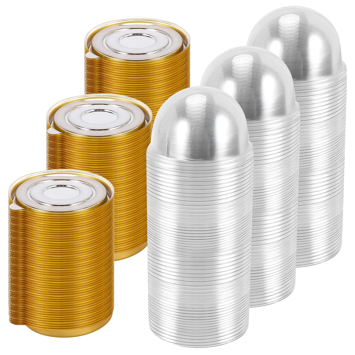 BFYL-150 Pz Mini Scatole per cupcake in plastica trasparente Muffin Pod Cupola Contenitore per muffin Contenitore per torta Contenitore per cupcake individuale Contenitore per dessert