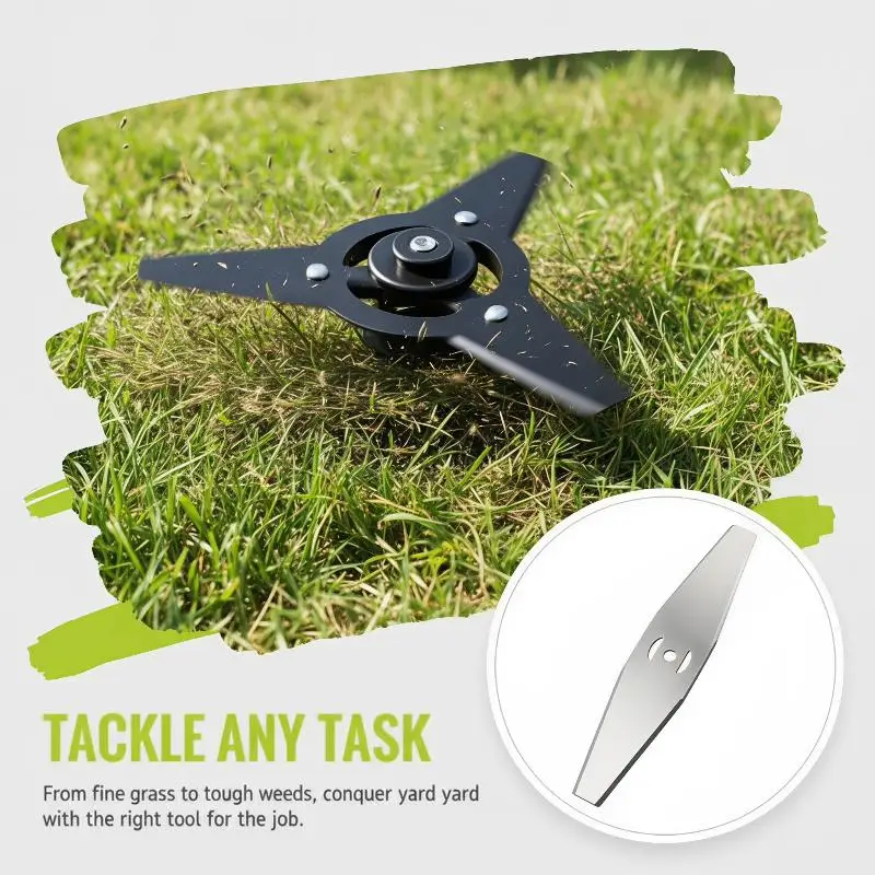 2-50pcs Metal Grass String Trimmer Head Replacement Saw Blades Lawn Mower Fittings Parts Home Garden Power Tools Replacement