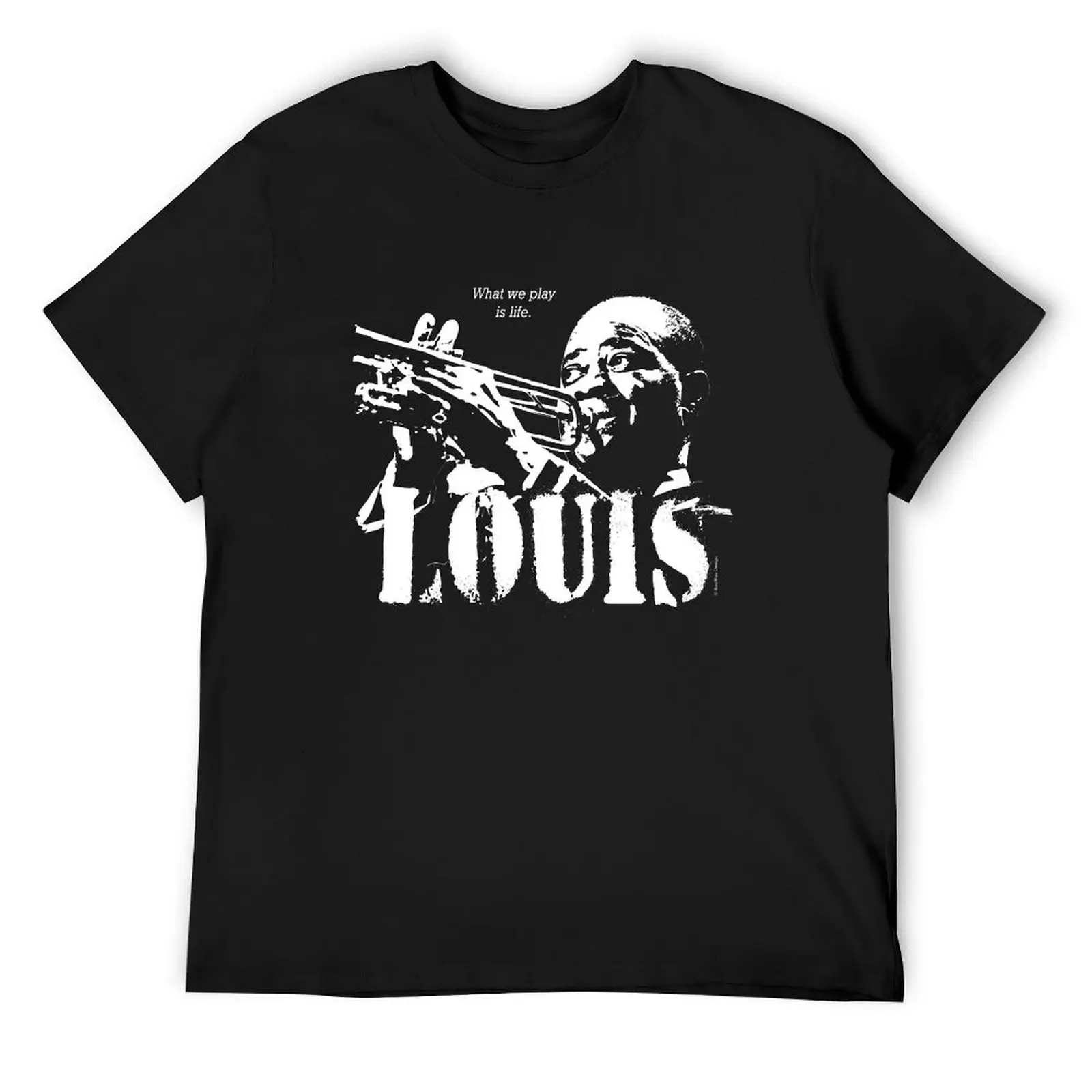 

Jazz Wisdom of Louis Armstrong (1-color) T-Shirt Clothing vintage clothes oversizeds anime tshirt funny t shirts for men