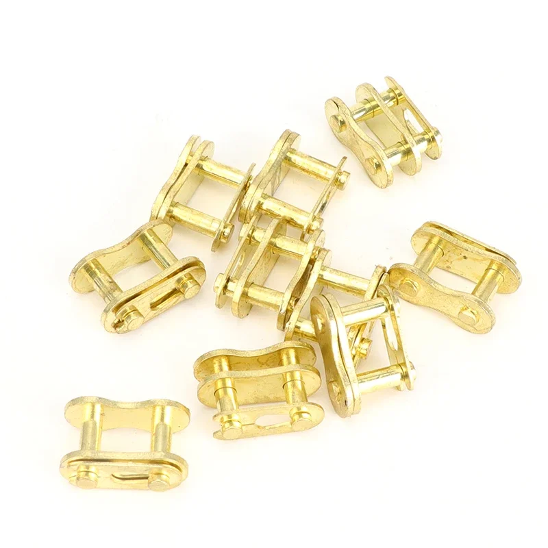 Gold/black 10 pcs 420 Chain Master Link For 50cc-150cc Motorcycle Dirt pit bike ATV Quad Accessories