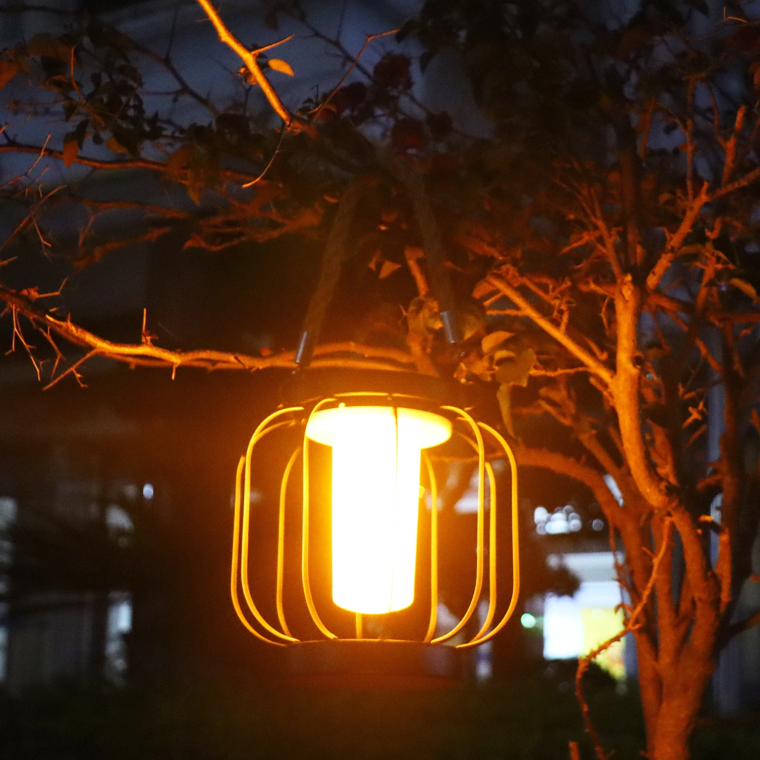 Vintage Finish Metal Solar Lights, Outdoor Yard & Garden Night Landscape Decor