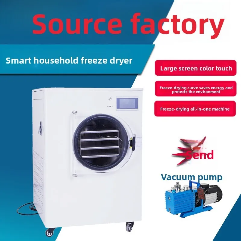 Household Source Factory Sample Processing Custom OEM Vacuum Freeze Dryer Household Freeze-drying Machine, Food Research,