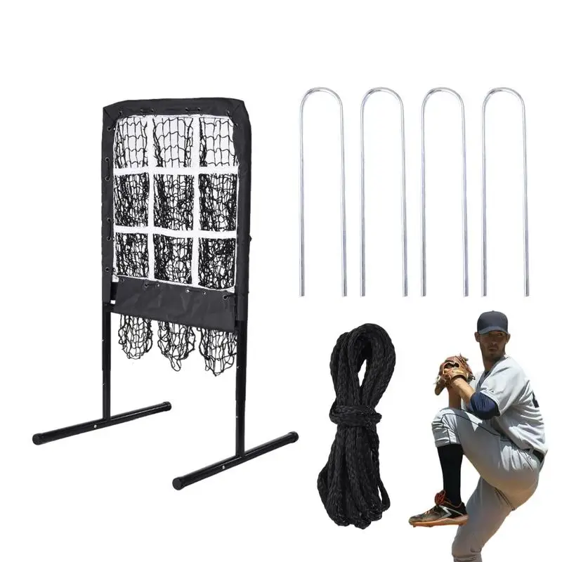 

9 Hole Pitching Target Portable 9-Grid Pitching Aid With Strike Zone Heavy Duty Training Aid Equipment Pitch Target Baseball