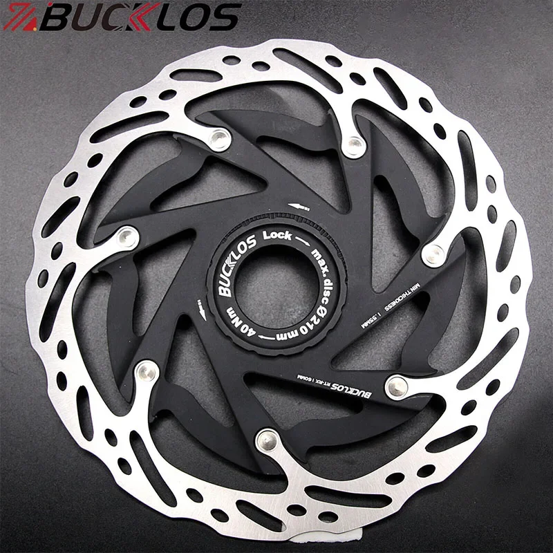 BUCKLOS Bike Centerlock Disc Brake Rotor 140 160mm Mountain Road Bicycle Center Lock Brake Rotor Heat Dissipation MTB Disc Rotor