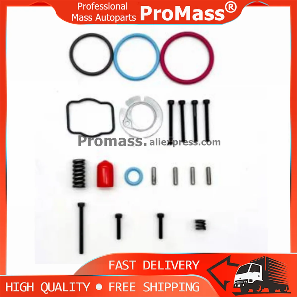 

6 PCS Diesel common rail unit injector repair kits Suitable For CAT C13 C15 C18 injector 1093506 2481394 2490713