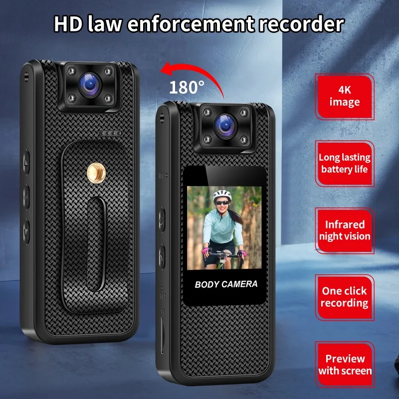 Portable Clip-On HD Camera Recorder 1.54 LCD Screen WiFi TF Card Support for Cycling Vlogging Sports Travel Recording - Image 2