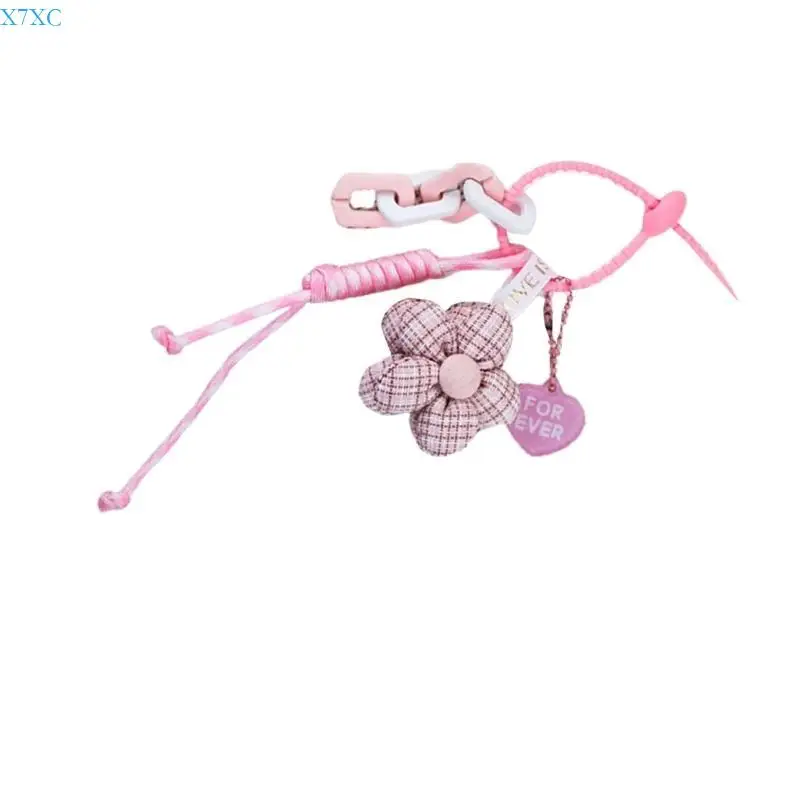 

X7XC Delicate Flower Keychain Bag Pendant Fashionable Holder Bags Accesories Suitable For Everyday Commute And Travel