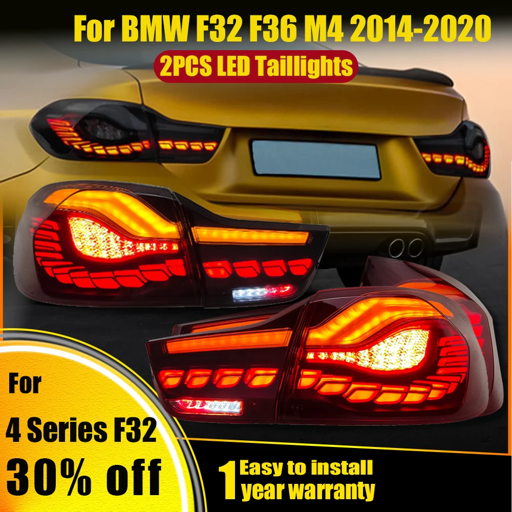 For BMW M4 F82 F83 F32 F36 420i 430i 4 Series 2014-20 LED Rear Tail Light Lamp Rear Running Brake Reverse Dynamic Turn Signal