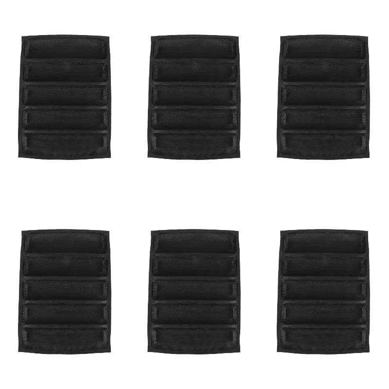 6Pack X(Silicone Pan Non-Stick Perforated Fench Bread Pan Forms Hot Dog Molds Baking Liners Mat Bread Mould