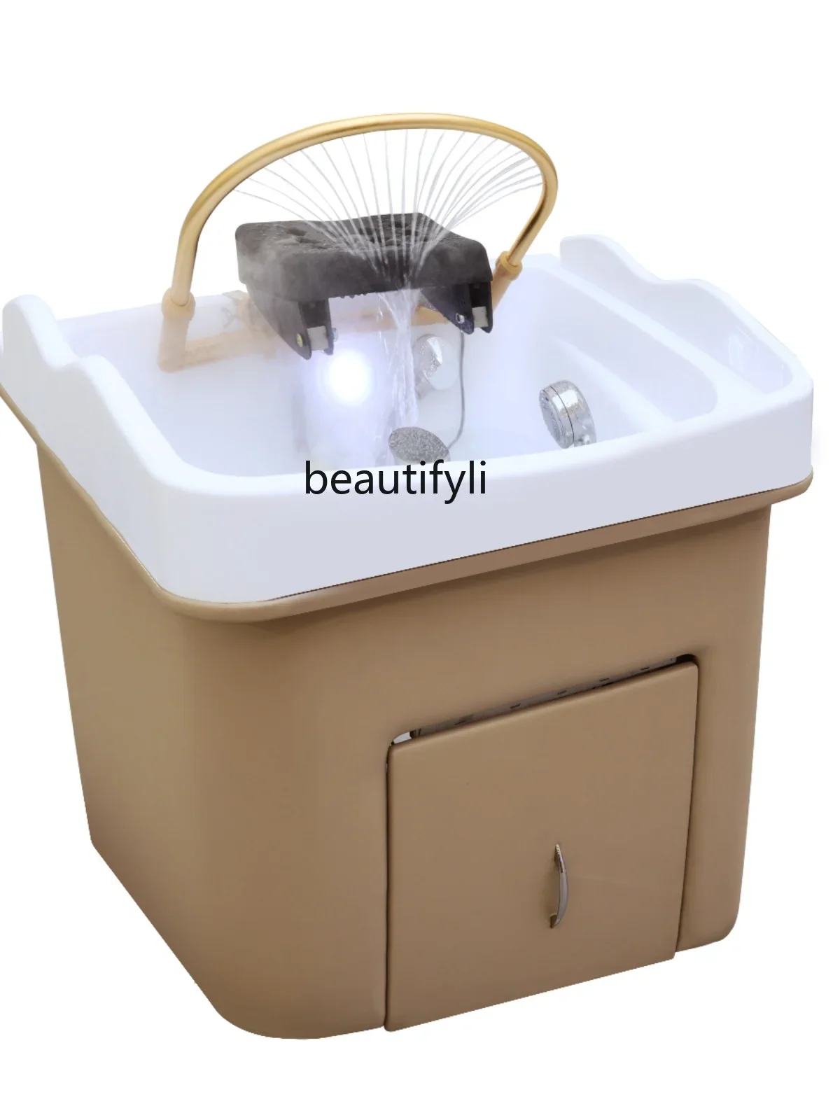 Mobile Bedside Grafting Beauty Shop Shampoo Hair Treatment Fumigation with Constant Temperature Heating Water Circulation