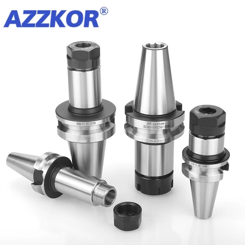 AZZKOR High Precision CNC Tool Holder Center Milling Machine Milling Cutter Collet Chuck Dynamic Balance Spindle BT30-Er16-70L