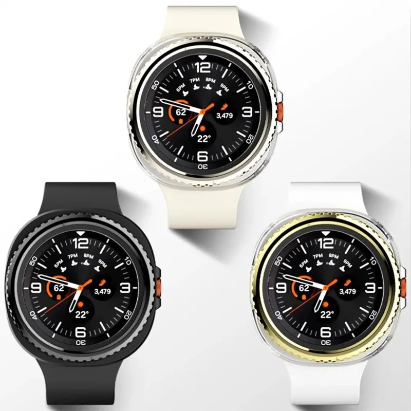 Case for Samsung Galaxy Watch 8 classic 46mm Protector Bezel Ring+Cover Hard PC Bumper Shell Galaxy Watch8 classic protective image 6