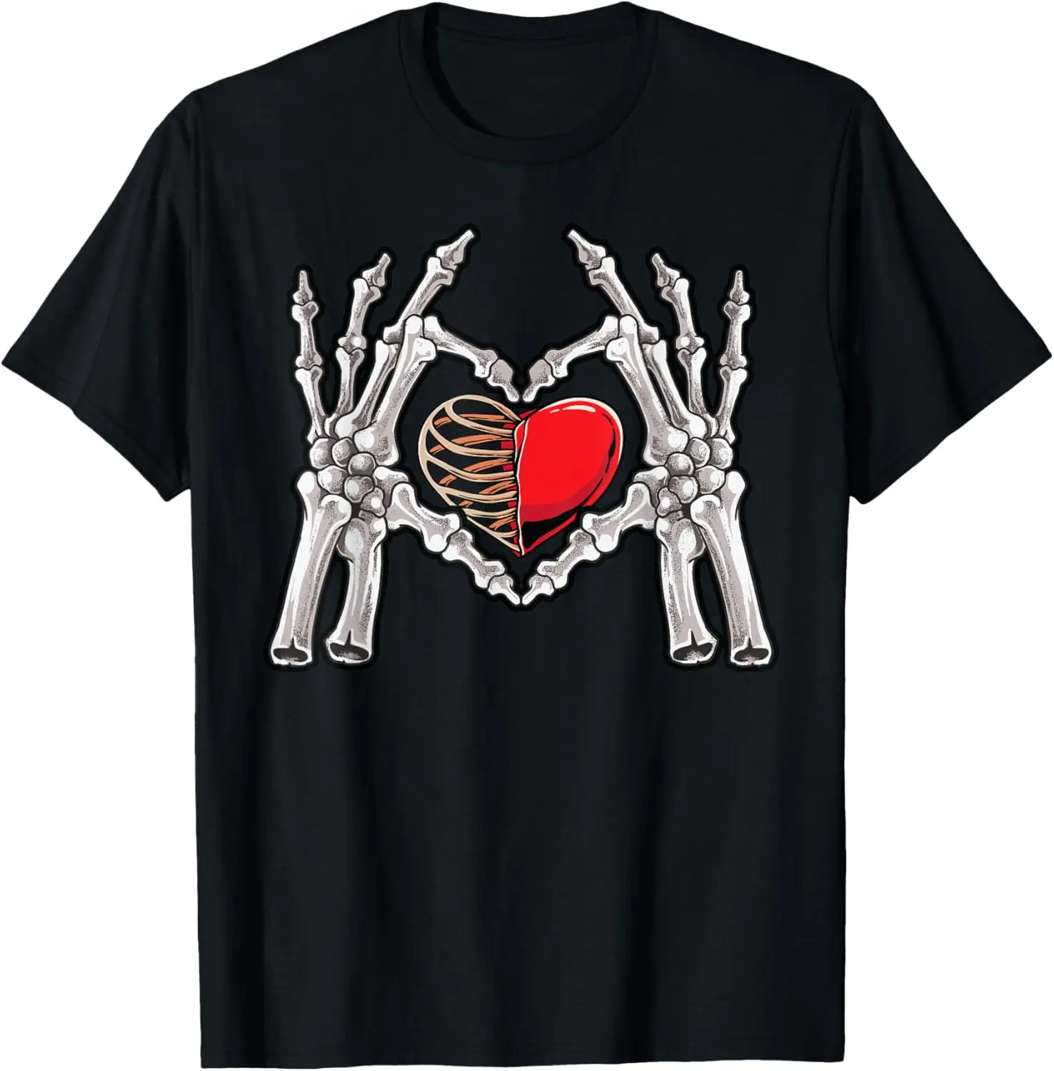 

Skeleton Hand Heart Sign Bones Costume Love Skull Tapestry T-Shirt