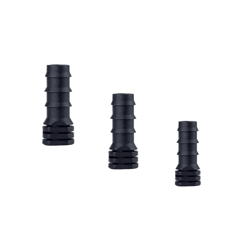16mm 20mm 25mm PE Barb End Connectors Couplings Straight Tee Connector Micro Drip Irrigation Tube Repair Fitting Garden Watering
