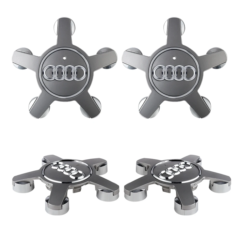 61MM/133MM Auto-Radnabenkappen-Abdeckungen mit Emblem für Audi Sline Sportback Audi A5 Quattro A3 A6 A8L Q5 RS3 A7 TT Q2 B9 8V A1 RS5 – Detail 6