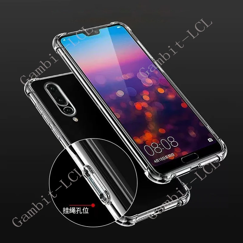 Anti-Falling Case For Huawei P20 Pro CLT-AL00 CLT-AL01 CLT-L04 CLT-L09 Soft TPU Original Shockproof Back Cover ON P20Pro view 5