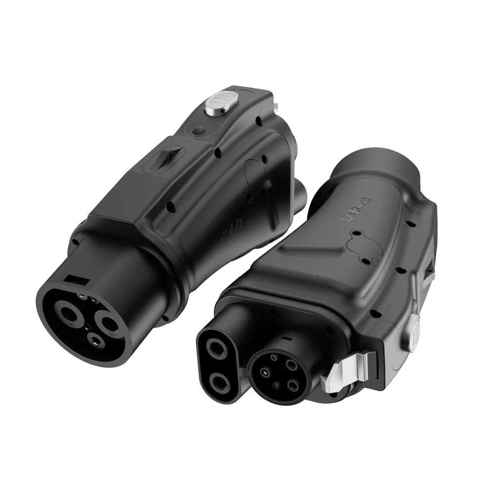 

Hot Selling GB/T To CCS1 EV Converter Adapter DC 250A 1000V 250KW IP54 Waterproof GBT-CCS1 Electric Vehicle Charging Adaptor